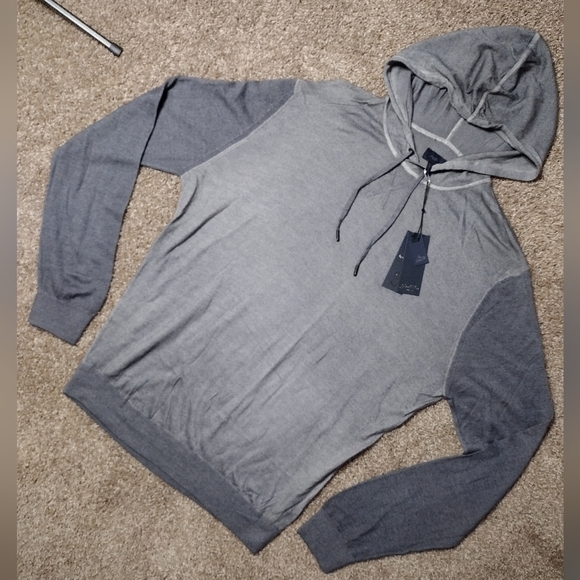 Good Man Brand Extra fine Merino Wool Pullover Hoodie NWT - Picture 1 of 11